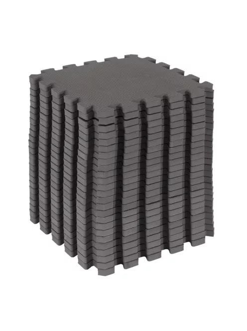 Puzzle habszivacs játszószőnyeg szett Cool Grey 150x150cm