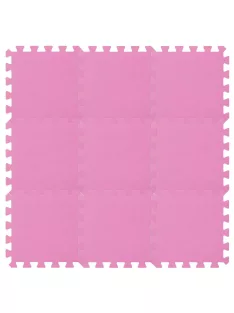 Puzzle habszivacs játszószőnyeg Pink 90x90 cm