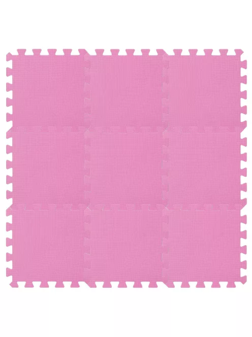Puzzle habszivacs játszószőnyeg Pink 90x90 cm