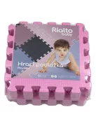 Puzzle habszivacs játszószőnyeg Pink 90x90 cm