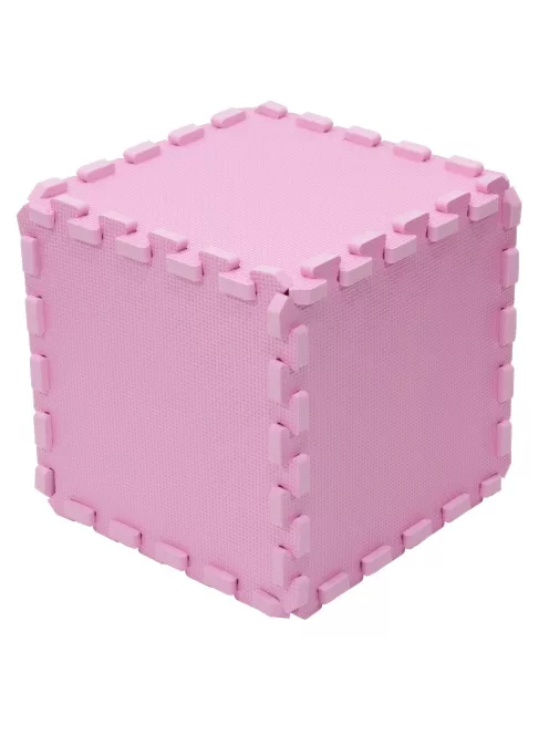 Puzzle habszivacs játszószőnyeg Pink 90x90 cm