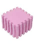 Puzzle habszivacs játszószőnyeg Pink 120x120cm