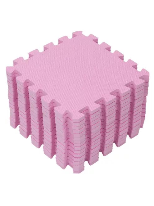 Puzzle habszivacs játszószőnyeg Pink 120x120cm