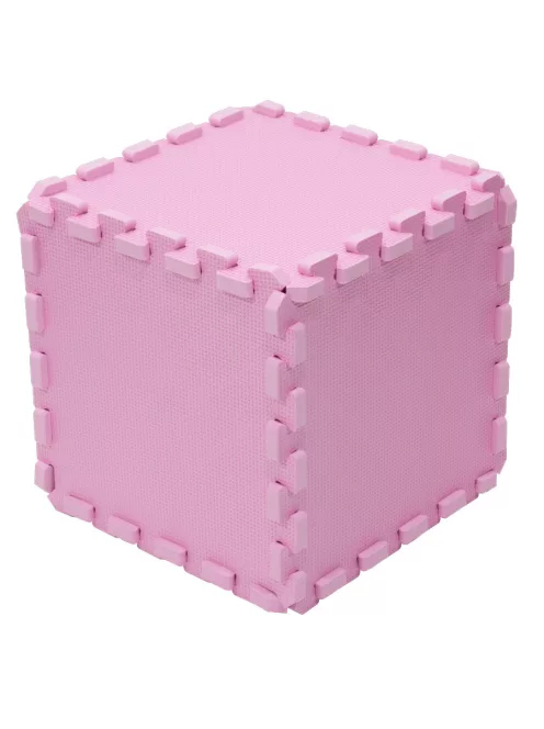 Puzzle habszivacs játszószőnyeg Pink 120x120cm