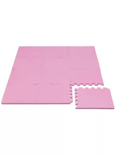   Puzzle habszivacs játszószőnyeg szegéllyel Pink 92x122 cm