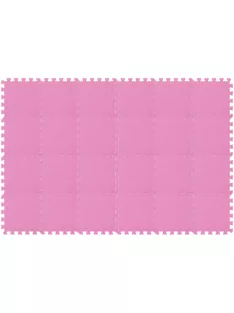 Puzzle habszivacs játszószőnyeg szett Pink 180x120cm