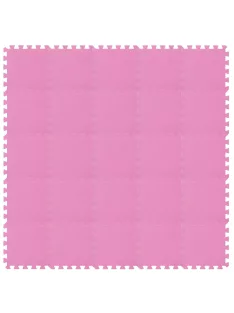 Puzzle habszivacs játszószőnyeg szett Pink 150x150cm