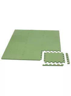   Puzzle habszivacs játszószőnyeg szegéllyel Green 92x122 cm
