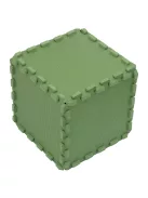 Puzzle habszivacs játszószőnyeg szegéllyel Green 92x122 cm