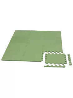   Puzzle habszivacs játszószőnyeg szegéllyel Green 92x92 cm