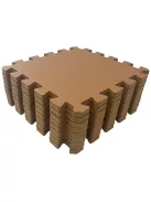 Puzzle habszivacs játszószőnyeg Brown 90x90 cm
