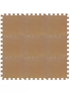 Puzzle habszivacs játszószőnyeg Brown 90x90 cm