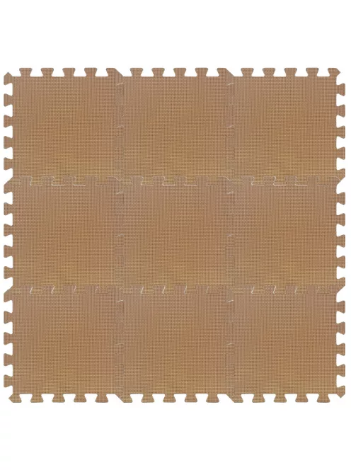 Puzzle habszivacs játszószőnyeg Brown 90x90 cm