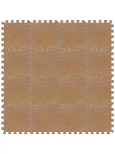 Puzzle habszivacs játszószőnyeg Brown 120x120cm
