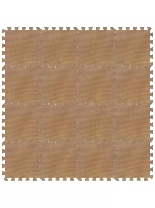 Puzzle habszivacs játszószőnyeg Brown 120x120cm