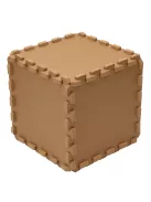 Puzzle habszivacs játszószőnyeg Brown 120x120cm