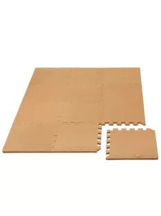   Puzzle habszivacs játszószőnyeg szegéllyel Brown 92x122 cm