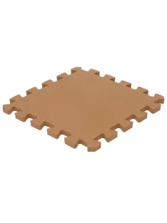   Puzzle habszivacs játszószőnyeg szegéllyel Brown 92x122 cm
