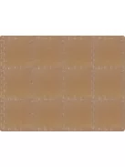 Puzzle habszivacs játszószőnyeg szegéllyel Brown 92x122 cm