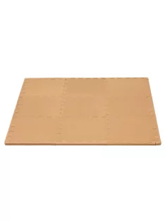   Puzzle habszivacs játszószőnyeg szegéllyel Brown 92x92 cm