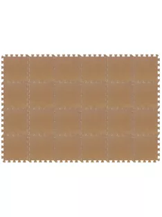 Puzzle habszivacs játszószőnyeg szett Brown 180x120cm
