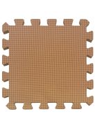 Puzzle habszivacs játszószőnyeg szett Brown 150x150cm