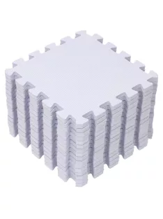 Puzzle habszivacs játszószőnyeg Silver 120x120cm