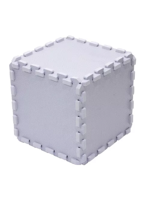 Puzzle habszivacs játszószőnyeg Silver 120x120cm