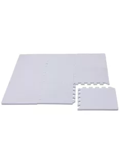   Puzzle habszivacs játszószőnyeg szegéllyel Silver 92x92 cm