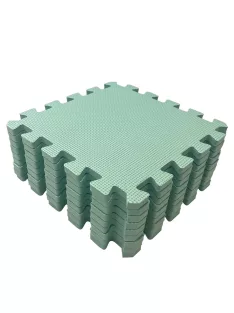 Puzzle habszivacs játszószőnyeg Light Green 90x90 cm