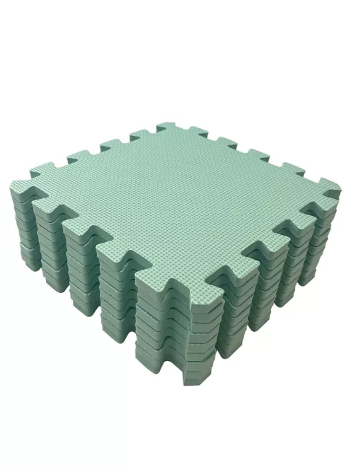 Puzzle habszivacs játszószőnyeg Light Green 90x90 cm