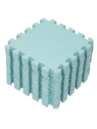 Puzzle habszivacs játszószőnyeg Light Green 120x120cm