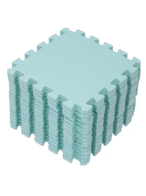 Puzzle habszivacs játszószőnyeg Light Green 120x120cm