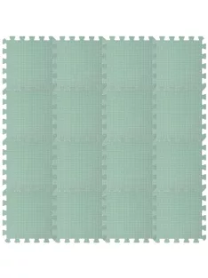 Puzzle habszivacs játszószőnyeg Light Green 120x120cm