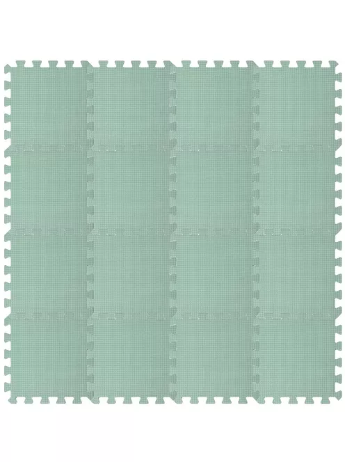 Puzzle habszivacs játszószőnyeg Light Green 120x120cm