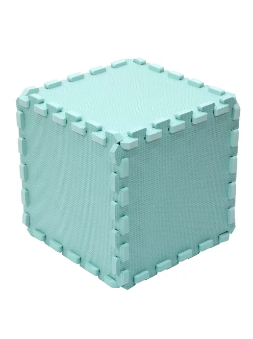 Puzzle habszivacs játszószőnyeg Light Green 120x120cm