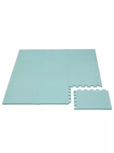   Puzzle habszivacs játszószőnyeg szegéllyel Light Green 92x122 cm