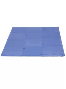   Puzzle habszivacs játszószőnyeg szegéllyel Blue 92x122 cm