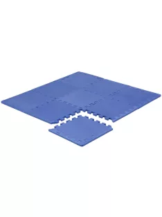 Puzzle habszivacs játszószőnyeg szegéllyel Blue 92x92 cm