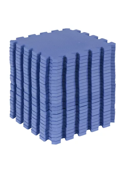 Puzzle habszivacs játszószőnyeg szett Blue 150x150cm