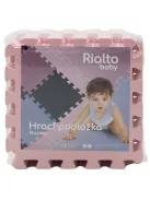 Puzzle habszivacs játszószőnyeg Light Pink 90x90 cm