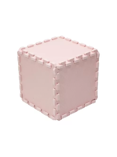 Puzzle habszivacs játszószőnyeg Light Pink 90x90 cm