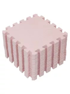 Puzzle habszivacs játszószőnyeg Light Pink 120x120cm
