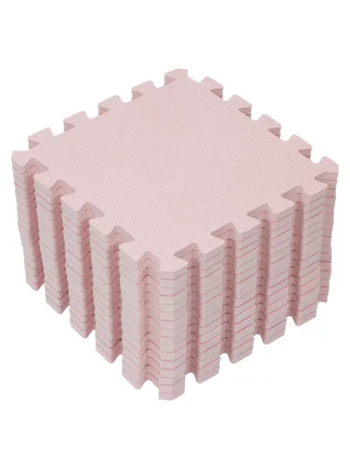 Puzzle habszivacs játszószőnyeg Light Pink 120x120cm
