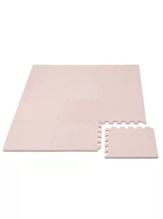   Puzzle habszivacs játszószőnyeg szegéllyel Light Pink 92x122 cm