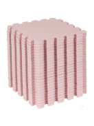 Puzzle habszivacs játszószőnyeg szett Light Pink 150x150cm