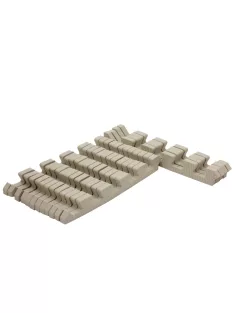 Bézs szegélyek habszivacs játszószőnyeghez 120x120cm