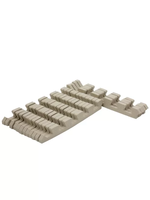 Bézs szegélyek habszivacs játszószőnyeghez 120x120cm