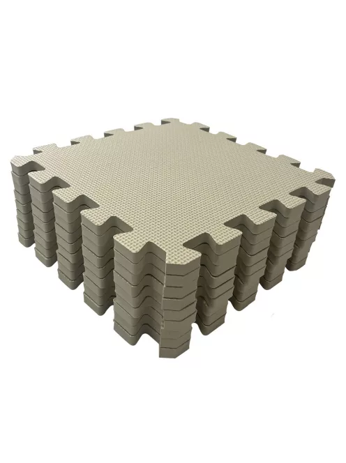 Puzzle habszivacs játszószőnyeg Light Beige 90x90 cm