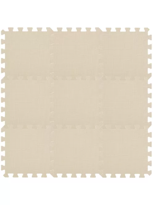 Puzzle habszivacs játszószőnyeg Light Beige 90x90 cm
